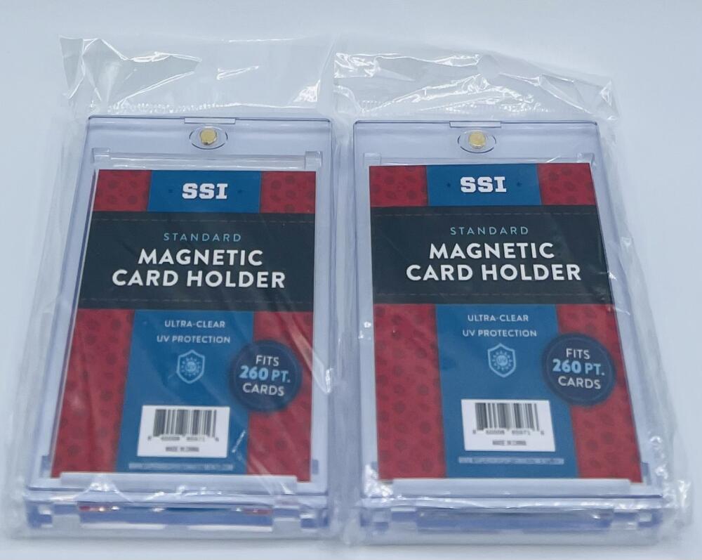 (2) Superior Sports Investments SSI Magnetic Thick Card Holder One Touch 260 PT Image 1