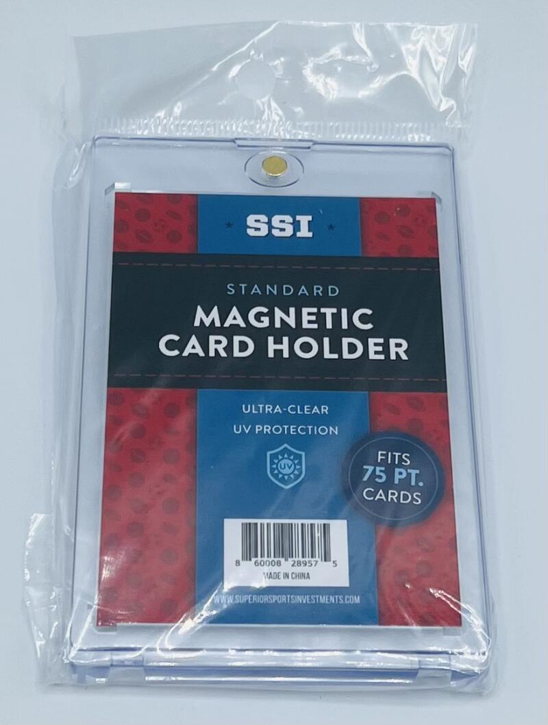 (5) Superior Sports Investments SSI Magnetic Thick Card Holder One Touch 75 PT Image 4