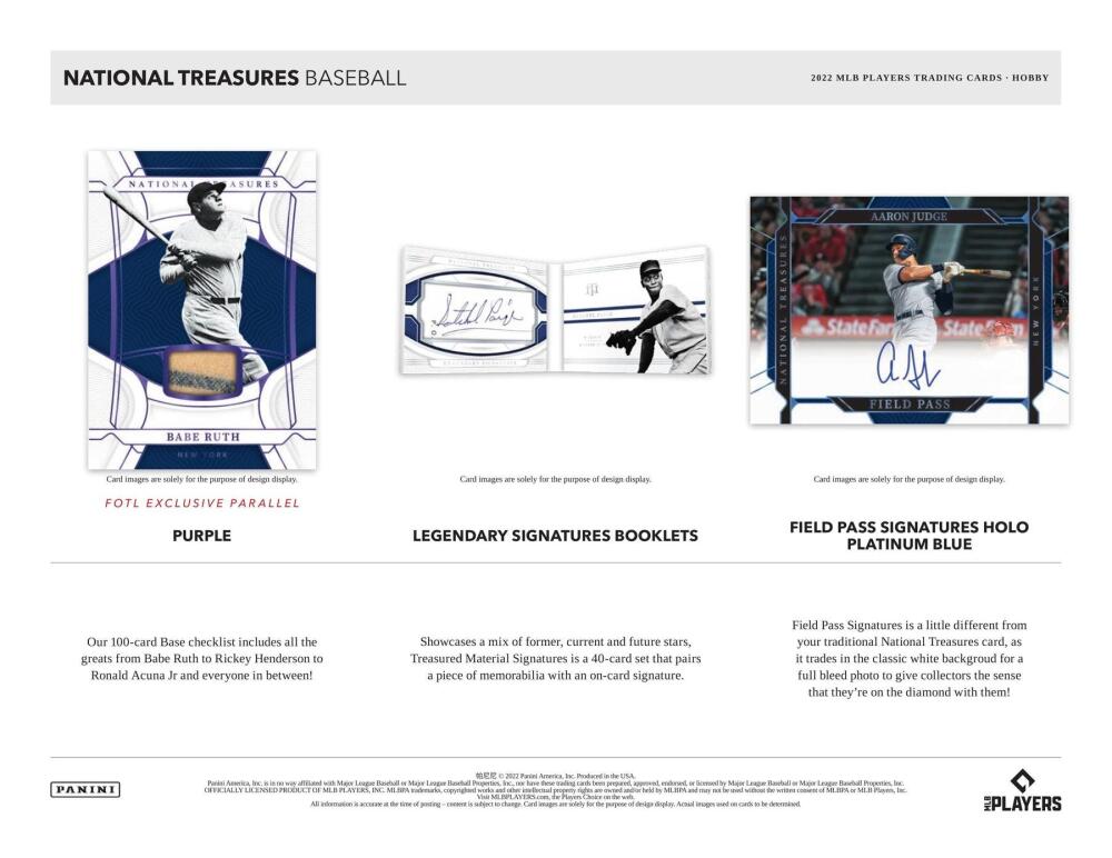 2022 Panini National Treasures Baseball Hobby Box Image 4