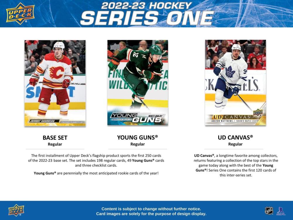 2022-23 Upper Deck Series 1 Hockey Retail 24-Pack Box Image 3