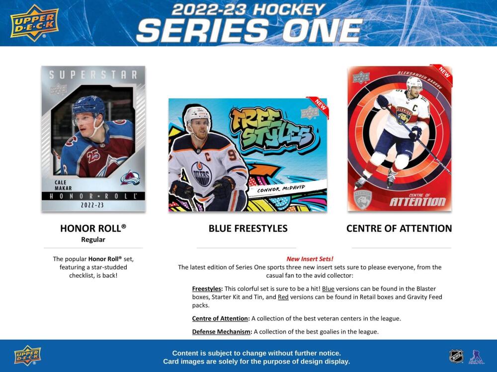 2022-23 Upper Deck Series 1 Hockey Retail 24-Pack Box Image 4