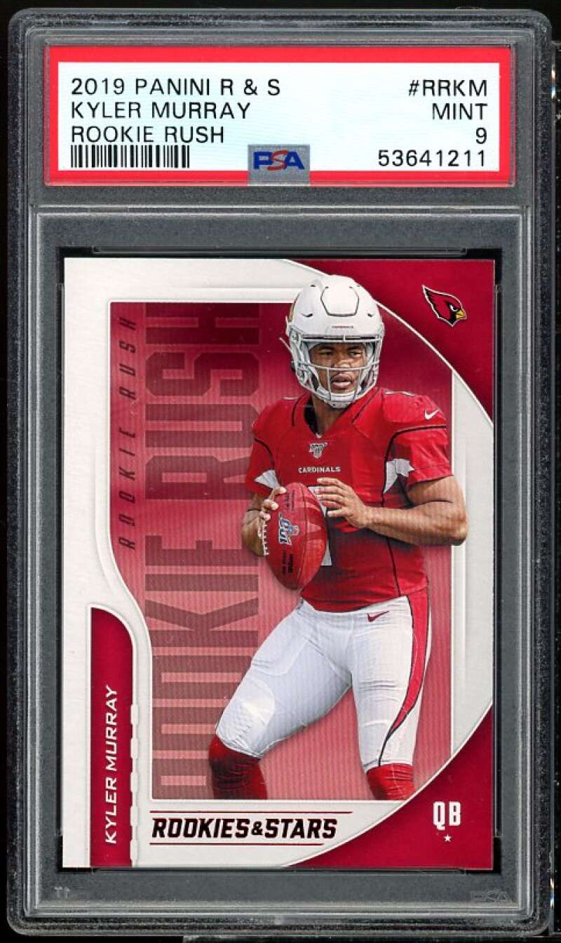 Kyler Murray Rookie Card 2019 Panini R&amp;S Rookie Rush #RR-KM PSA 9 Image 1