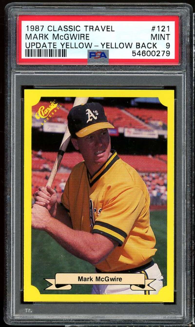 Mark McGwire Rookie Card 1987 Classic Update Yellow #121 PSA 9 Image 1