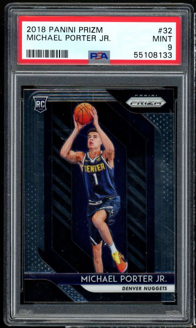 Michael Porter Jr. Rookie Card 2018-19 Panini Prizm #32 PSA 9 Image 1