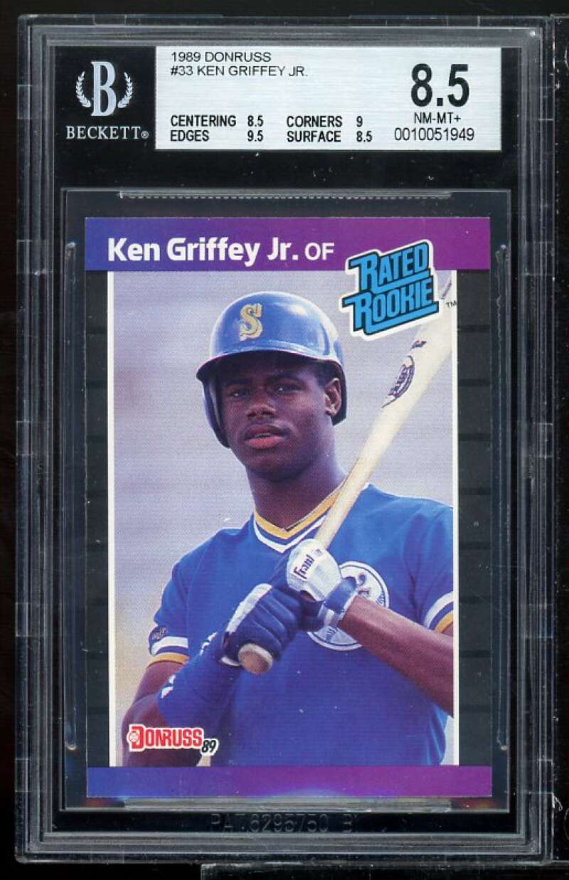 Ken Griffey Jr. Rookie Card 1989 Donruss #33 BGS 8.5 (8.5 9 9.5 8.5) Image 1