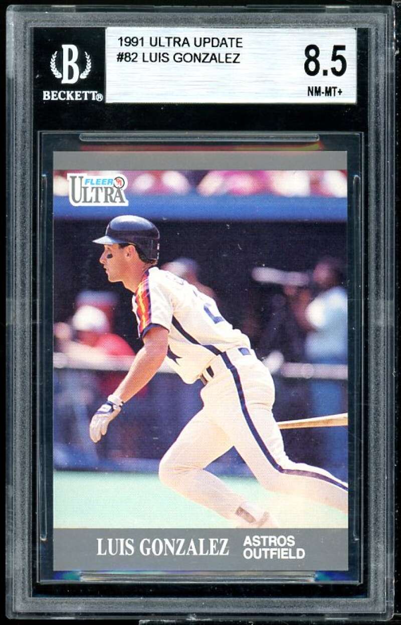 Luis Gonzalez Rookie Card 1991 Ultra Update #U-82 BGS 8.5 (9 8 8.5 9) Image 1