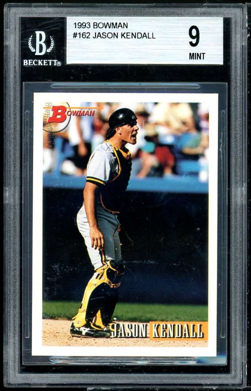 Jason Kendall Rookie Card 1993 Bowman #162 BGS 9 (9 9 9 9) Image 1