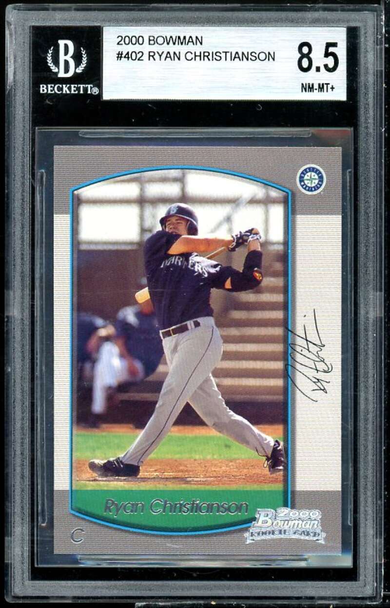 Ryan Christianson Rookie Card 2000 Bowman #402 BGS 8.5 (8.5 8 8.5 8.5) Image 1