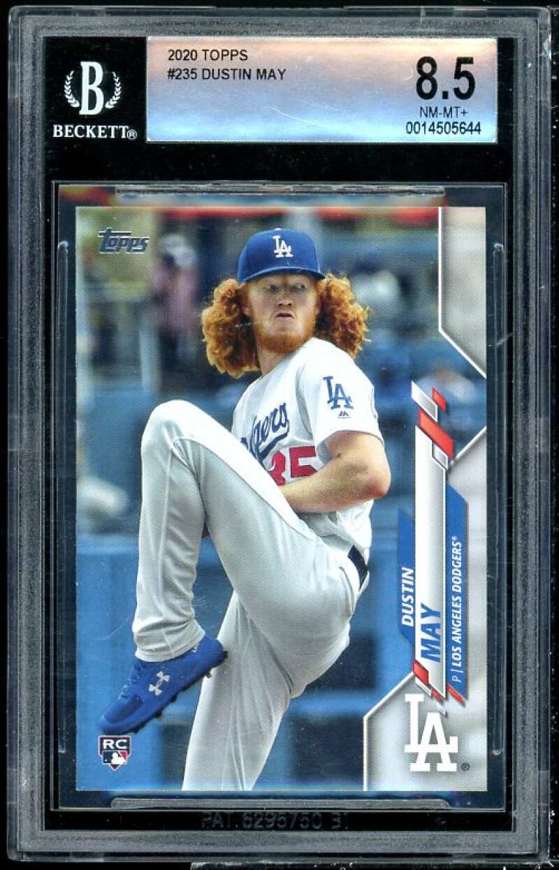 Dustin May Rookie Card 2020 Topps 582 #235 BGS 8.5 Image 1