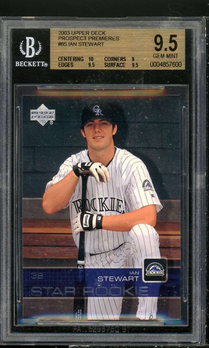 Ian Stewart Rookie Card 2003 Upper Deck PP #65 BGS 9.5 (10 9 9.5 9.5) Image 1