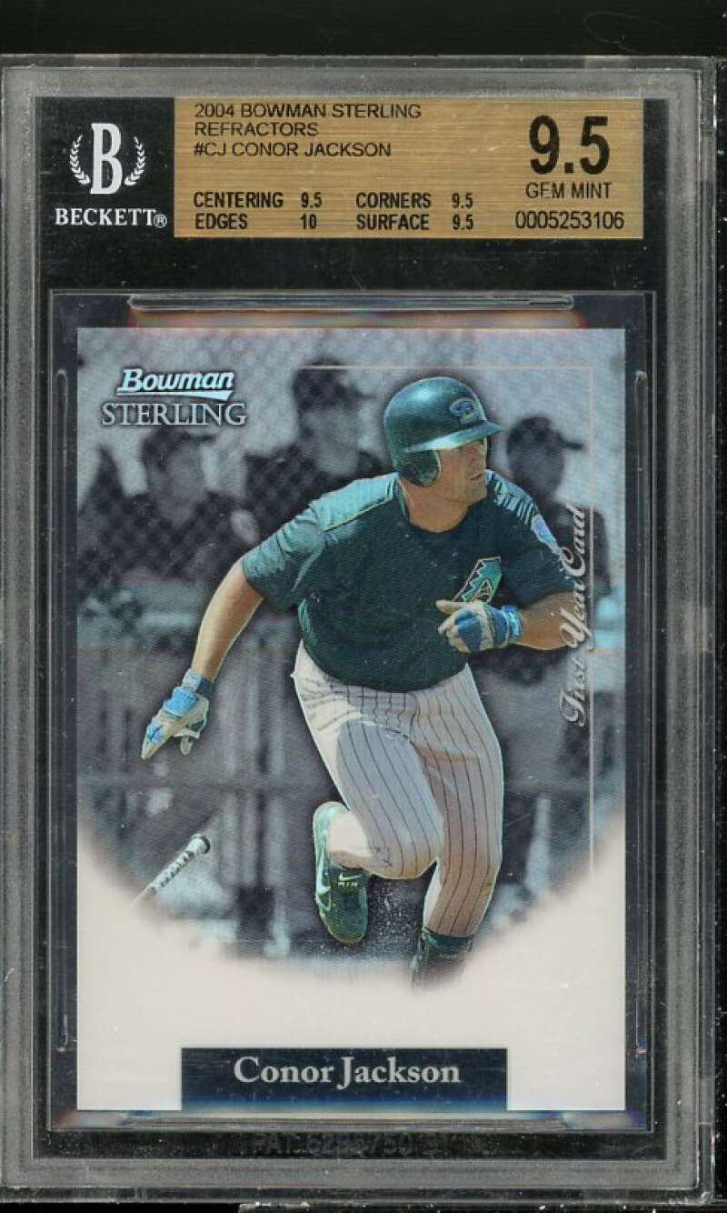 Connor Jackson Rookie Card 2004 Bowman Sterling Refractors #CJ BGS 9.5 Image 1