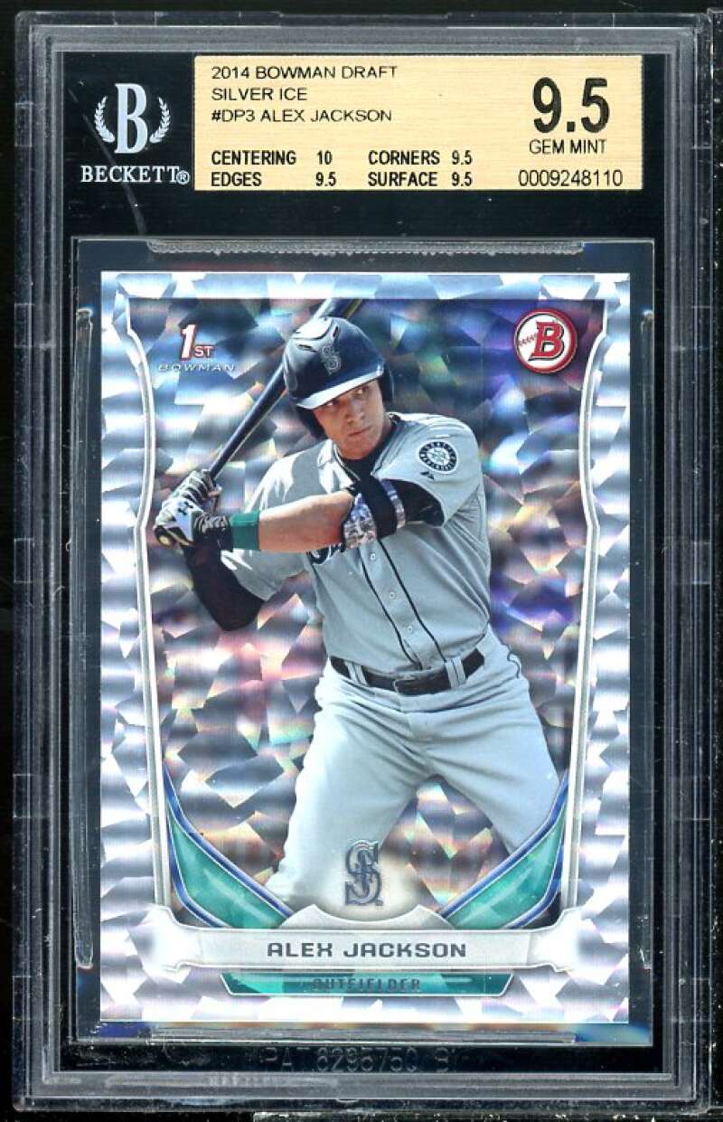 Alex Jackson Rookie 2014 Bowman Draft Silver Ice #DP3 BGS 9.5 (10 9.5 9.5 9.5) Image 1