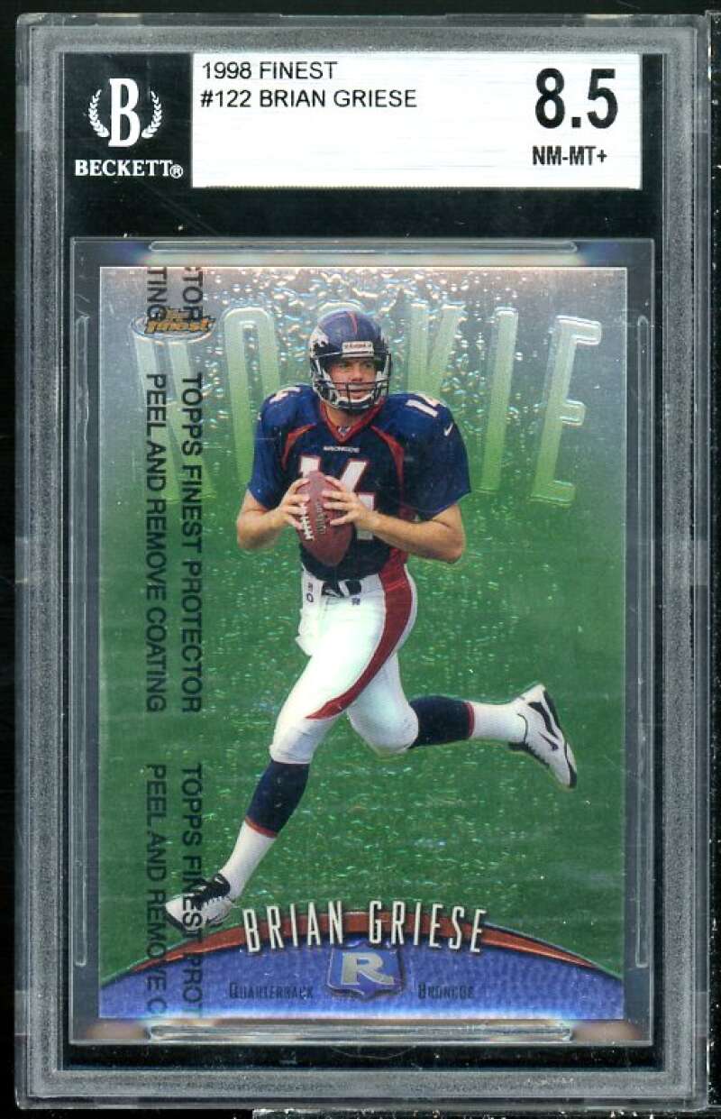 Brian Griese Rookie Card 1998 Finest #122 BGS 8.5 (9.5 9 9 8) Image 1