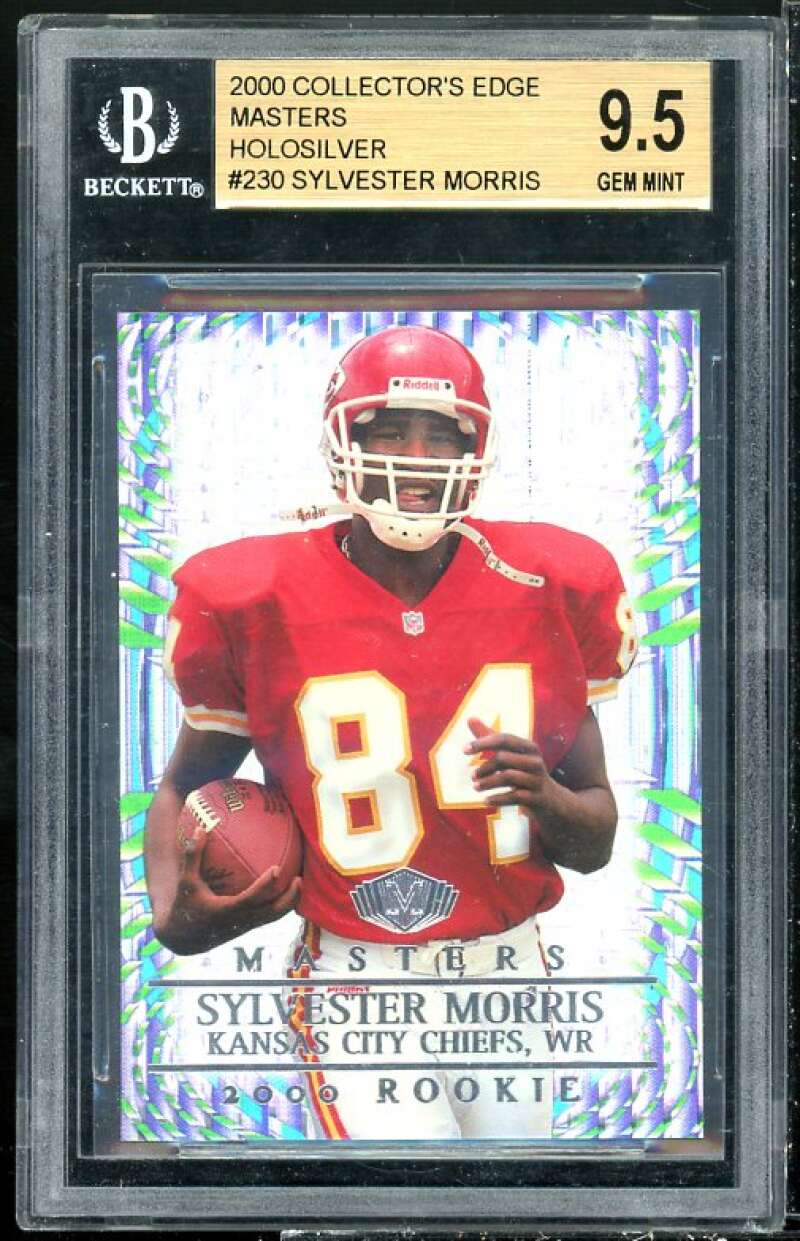 Sylvester Morris Rookie 2000 Collector's Edge Masters Holosilver #230 BGS 9.5 Image 1