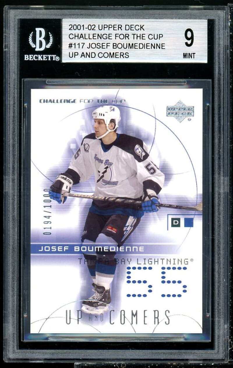 Josef Boumedienne Rookie 2001-02 Upper Deck Challenge for the Cup #117 BGS 9 Image 1