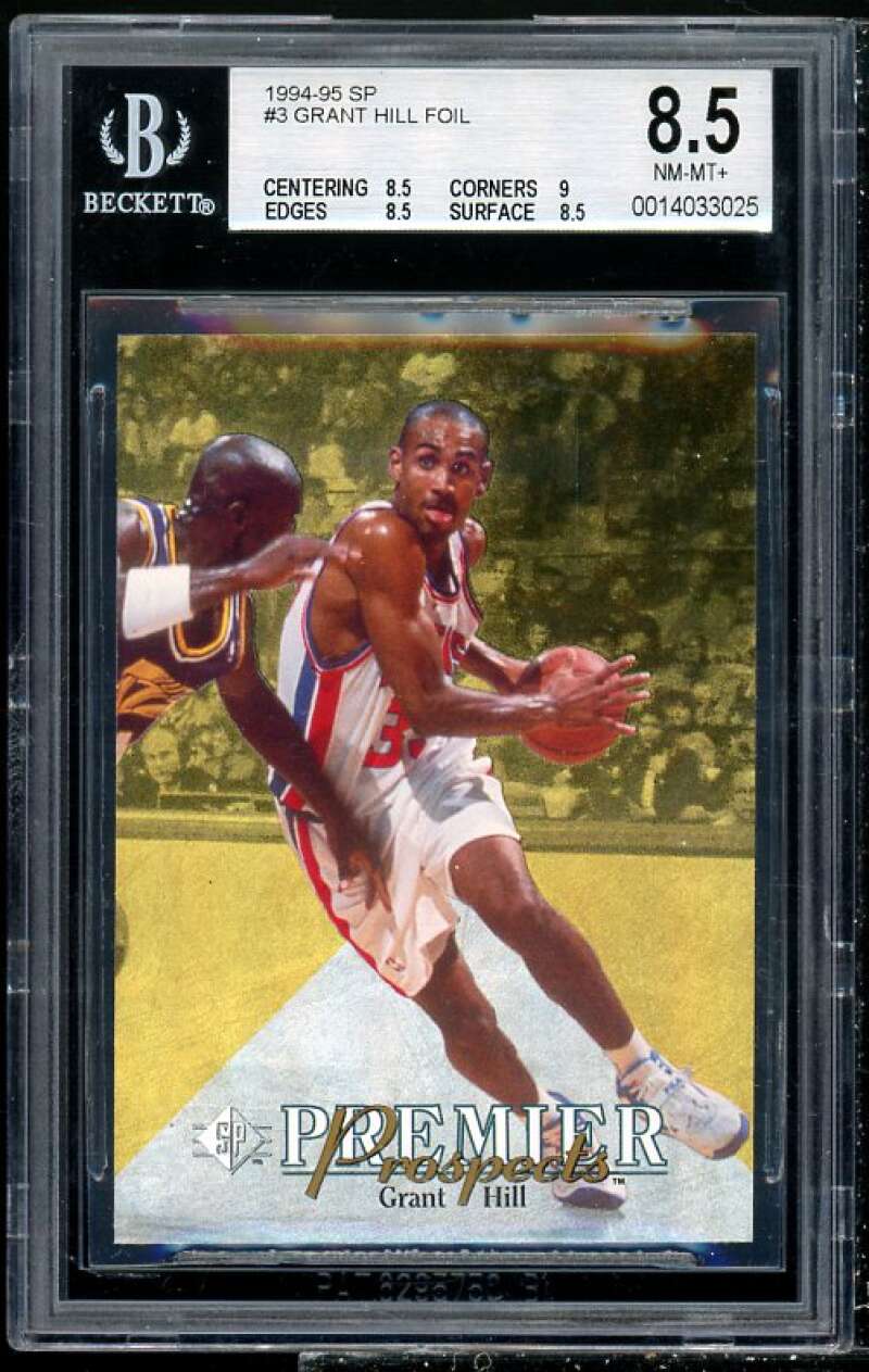 Grant Hill Rookie Card 1994-95 SP #3 BGS 8.5 (8.5 9 8.5 8.5) Image 1