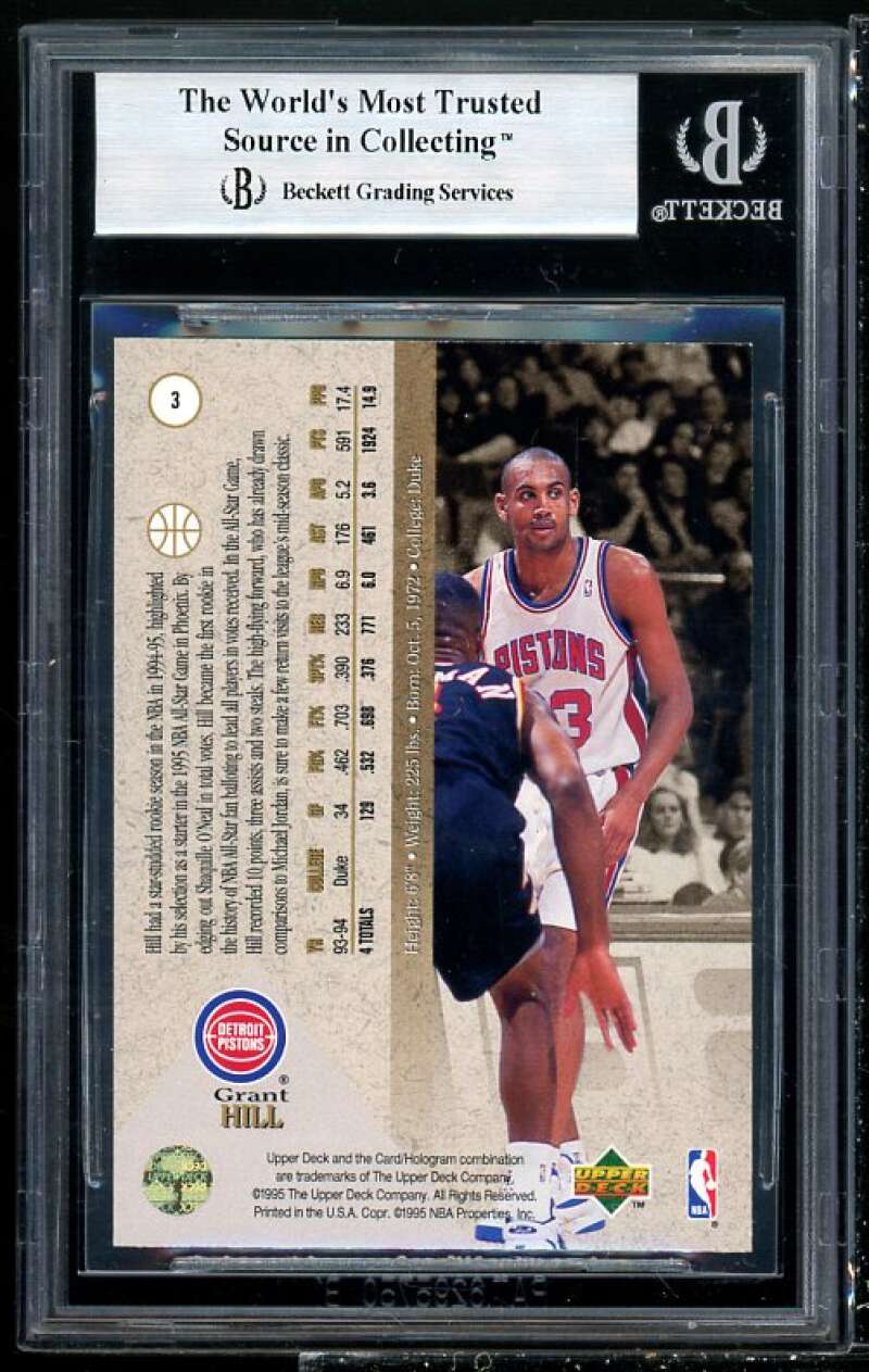 Grant Hill Rookie Card 1994-95 SP #3 BGS 8.5 (8.5 9 8.5 8.5) Image 2