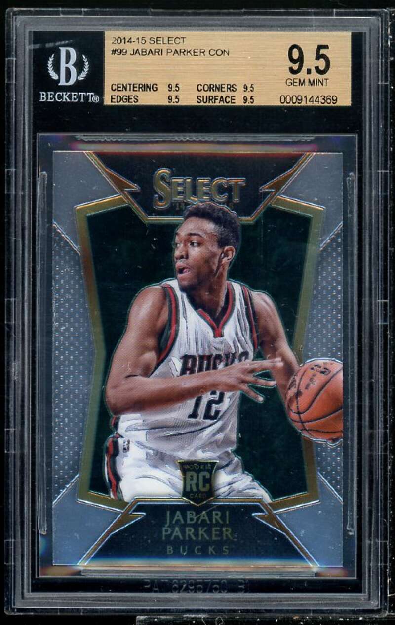 Jabari Parker Rookie Card 2014-15 Select #99 BGS 9.5 (9.5 9.5 9.5 9.5) Image 1