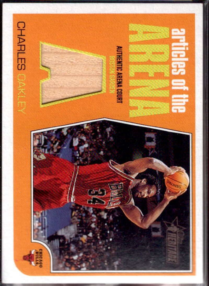 Charles Oakley Card 2001-02 Topps Heritage Articles of the Arena Relics #17  Image 1