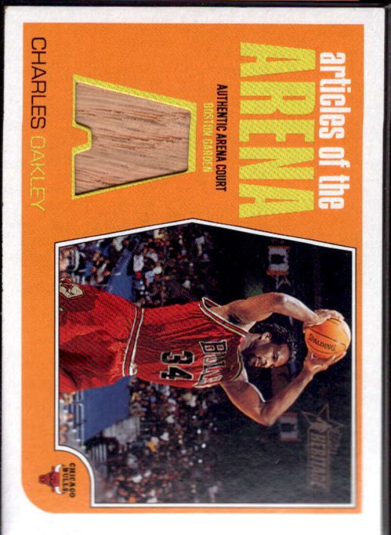 Charles Oakley Card 2001-02 Topps Heritage Articles of the Arena Relics #17  Image 1