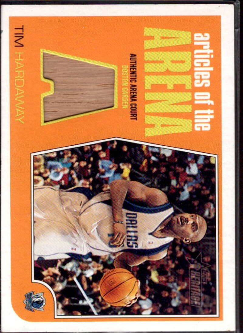 Tim Hardaway Card 2001-02 Topps Heritage Articles of the Arena Relics #11  Image 1