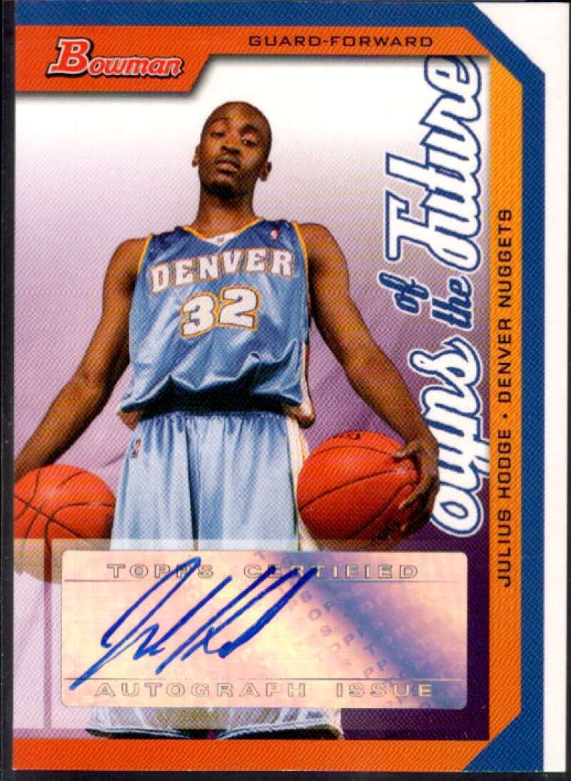 Julius Hodge Card 2005-06 Bowman Signs of the Future #JH  Image 1