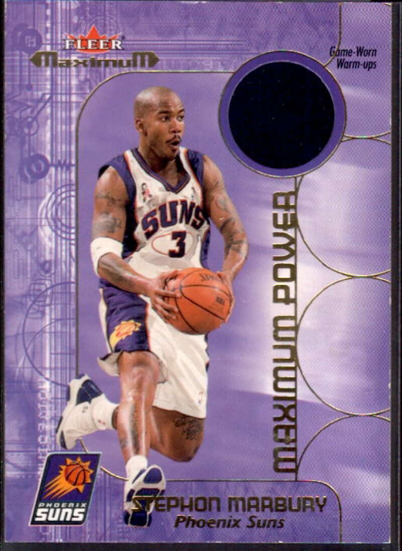 Stephon Marbury Card 2001-02 Fleer Maximum Power Warm-Ups #9  Image 1