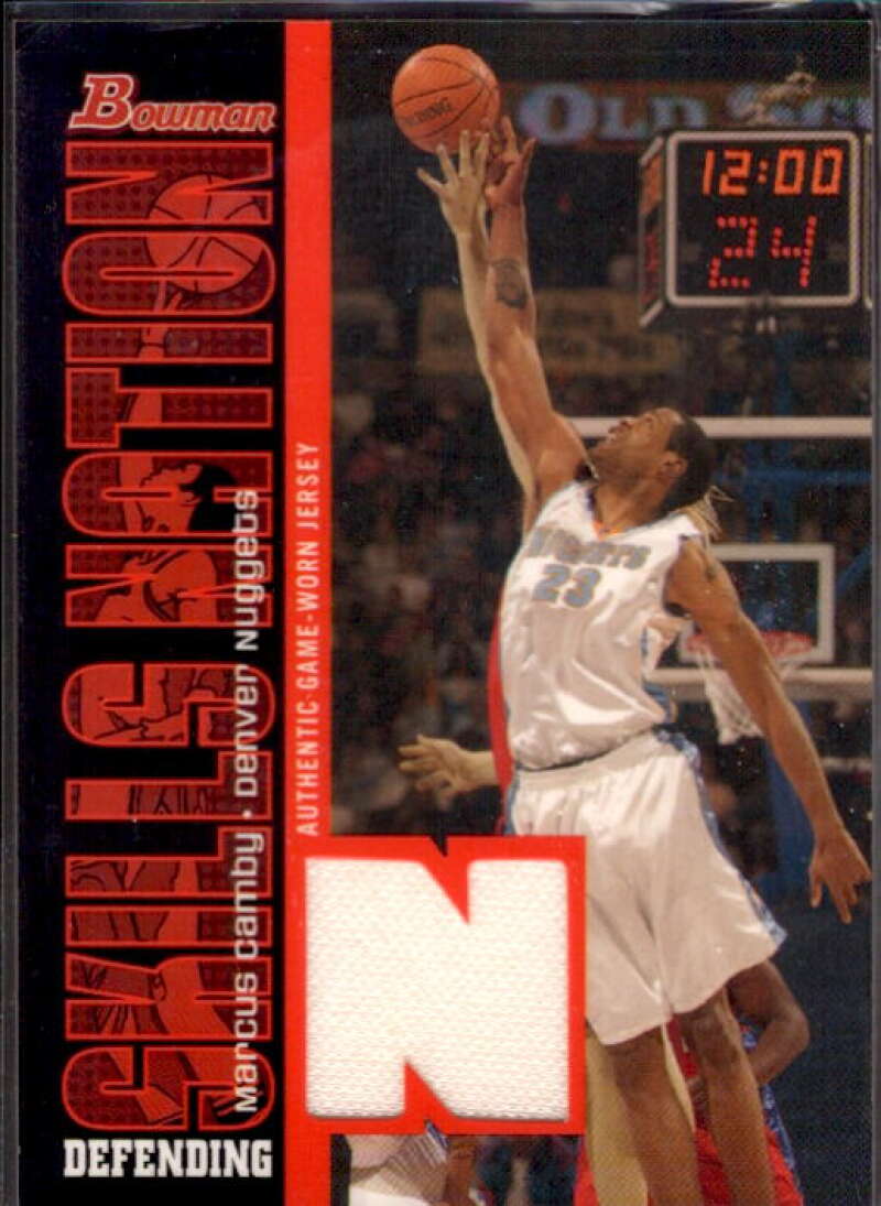 Marcus Camby Card 2005-06 Bowman Skills Nation Relics #MC  Image 1