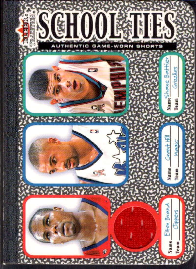 Brand Shorts/Hill/Battier 2002 Tradition School Ties Game-Used Singles #ST10A  Image 1