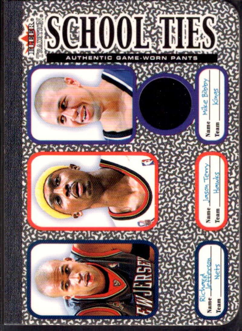 Jefferson/Terry/Bibby Pnts 2002 Tradition School Ties Game-Used Singles #ST6C  Image 1