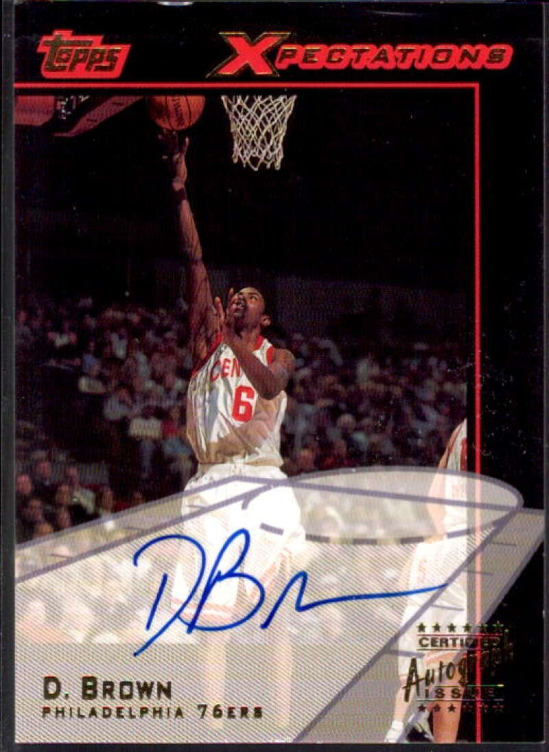 Damone Brown Card 2001-02 Topps Xpectations Autographs #TXADB  Image 1