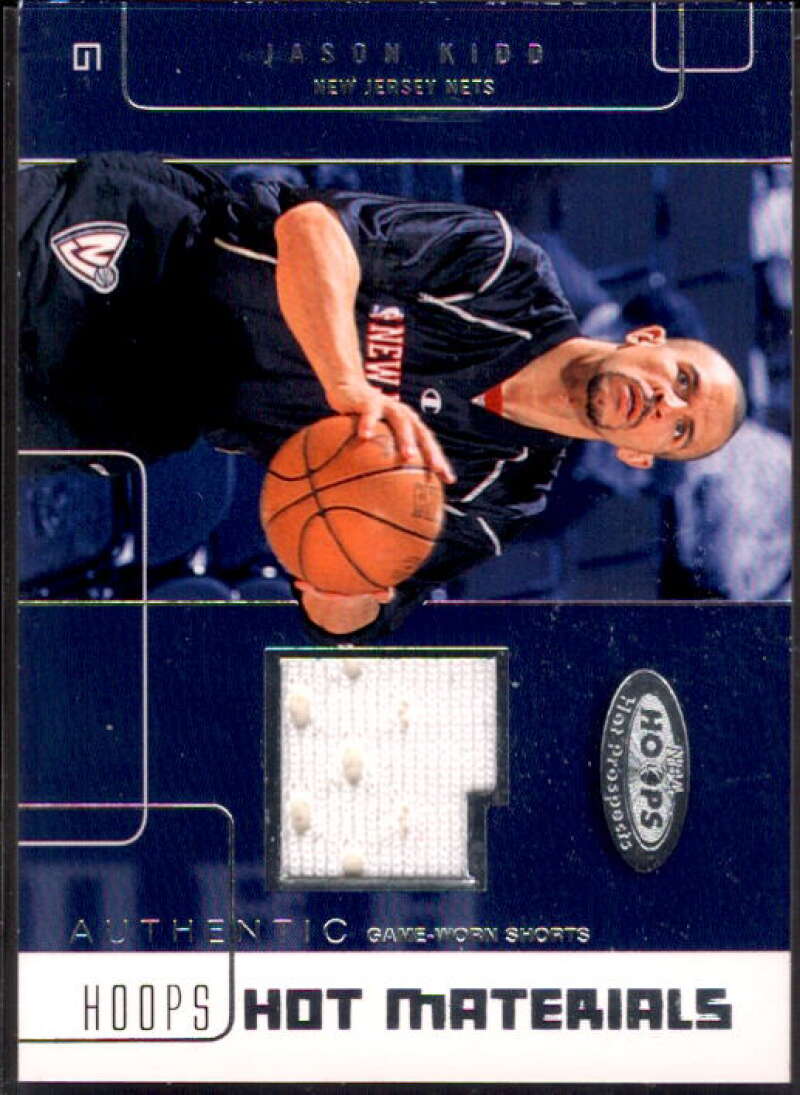 Jason Kidd Card 2002-03 Hoops Hot Prospects Hot Materials #10  Image 1