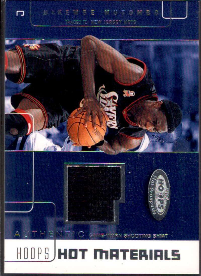 Dikembe Mutombo Card 2002-03 Hoops Hot Prospects Hot Materials #5  Image 1