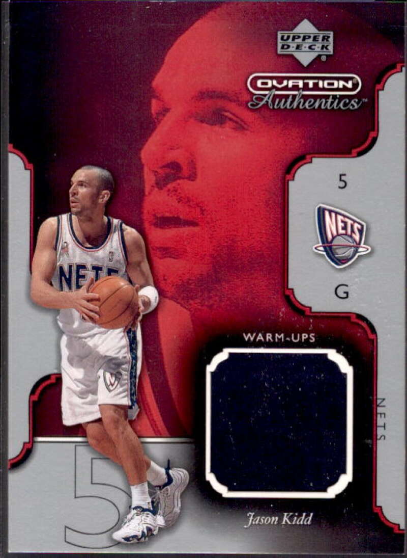 Jason Kidd Card 2002-03 Upper Deck Ovation Authentics Warm-Ups #JKW  Image 1