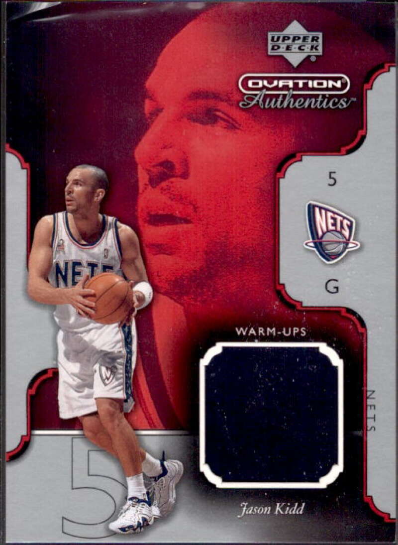 Jason Kidd Card 2002-03 Upper Deck Ovation Authentics Warm-Ups #JKW  Image 1