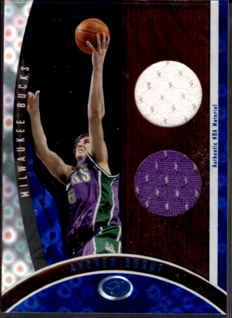 Andrew Bogut 2006-07 Bowman Elevation Executive Level Relics Dual Blue #DRAB  Image 1