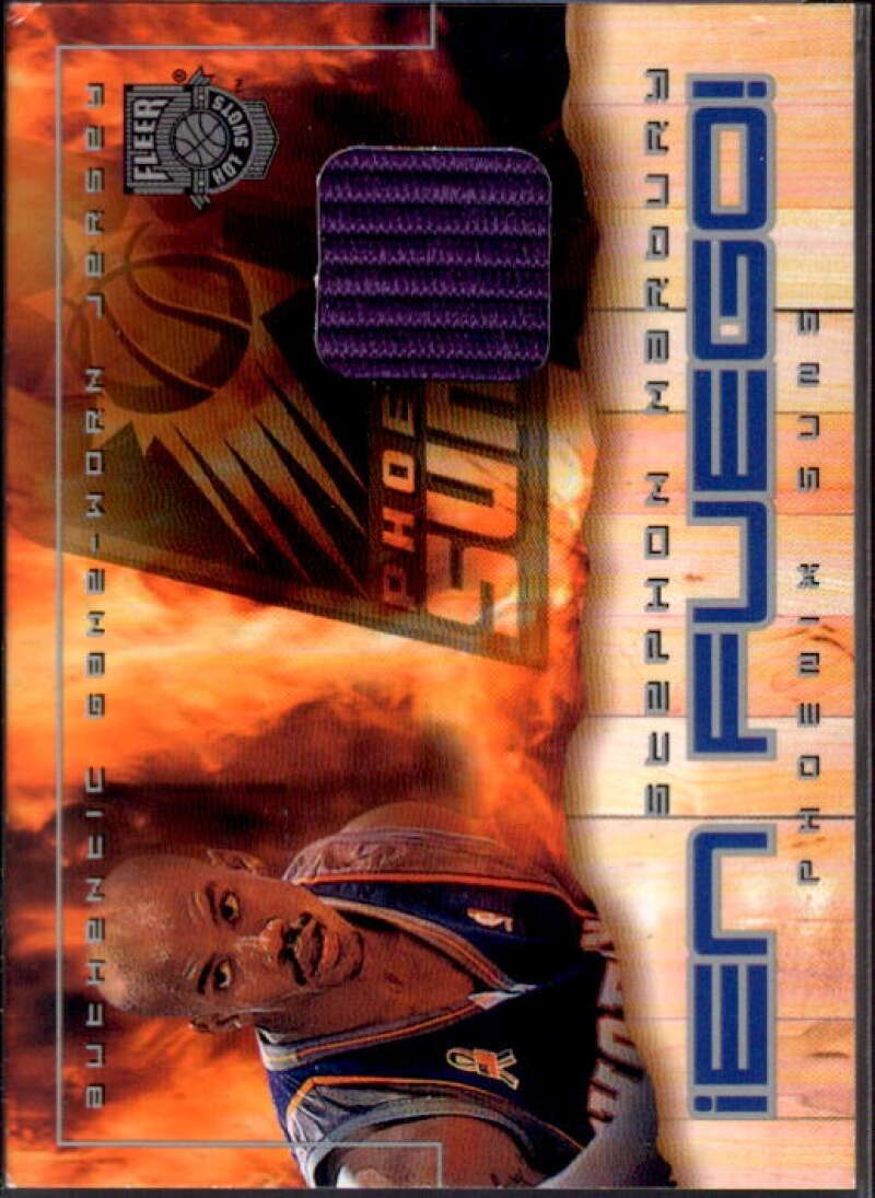 Stephon Marbury Card 2002-03 Fleer Hot Shots En Fuego Game-Used #SM  Image 1