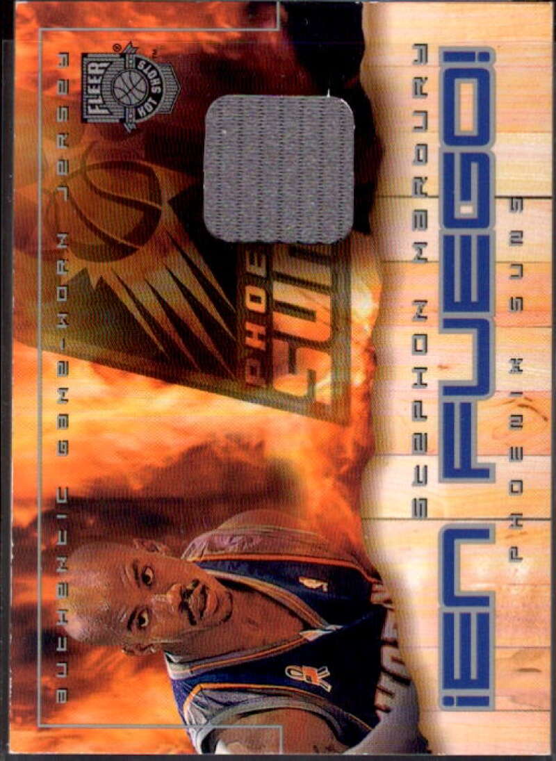 Stephon Marbury Card 2002-03 Fleer Hot Shots En Fuego Game-Used #SM  Image 1