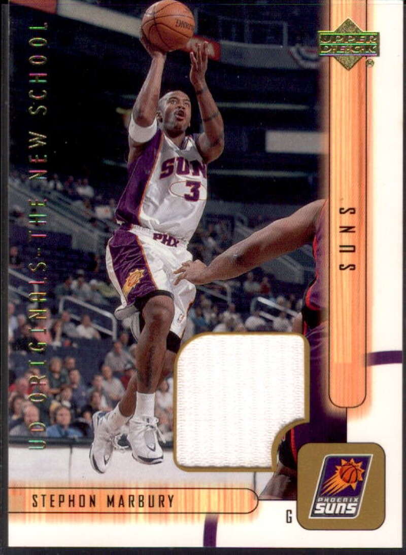 Stephon Marbury Card 2001-02 Upper Deck UD Originals Jerseys #SMO  Image 1