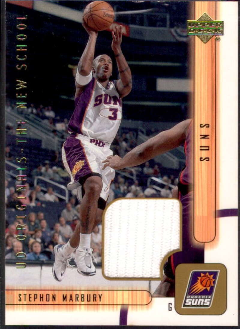 Stephon Marbury Card 2001-02 Upper Deck UD Originals Jerseys #SMO  Image 1