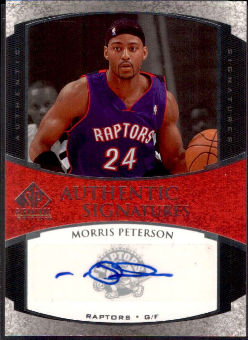 Morris Peterson Card 2005-06 SP Signature Edition Signatures #MP  Image 1