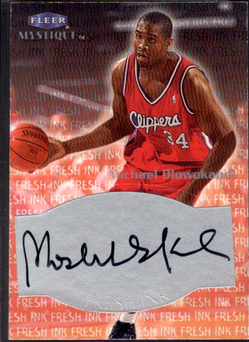 Michael Olowokandi Card 1999-00 Fleer Mystique Fresh Ink #33  Image 1