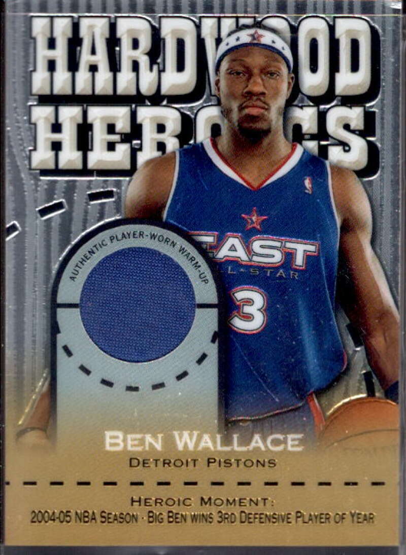 Ben Wallace Card 2005-06 Topps Chrome Hardwood Heroics #BW  Image 1