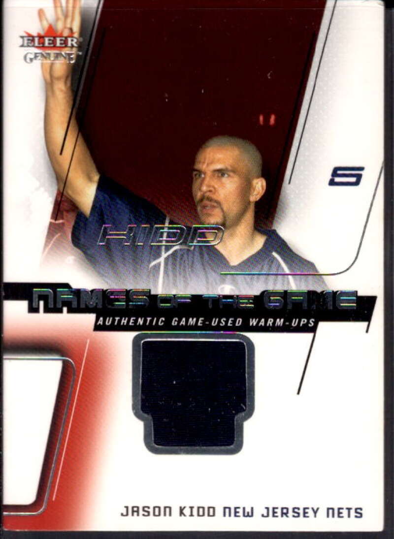 Jason Kidd Card 2002-03 Fleer Genuine Names of the Game Jerseys #8  Image 1