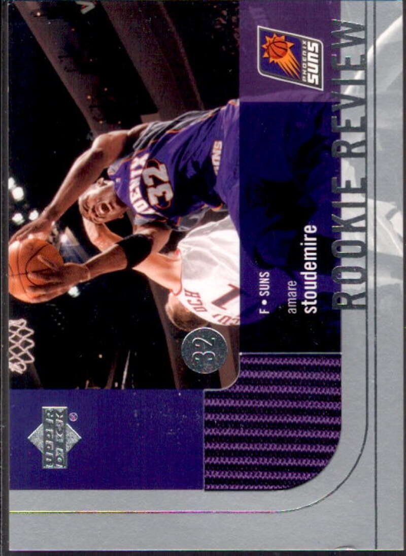 Amare Stoudemire Card 2003-04 Upper Deck Rookie Review Jerseys #RRAS  Image 1