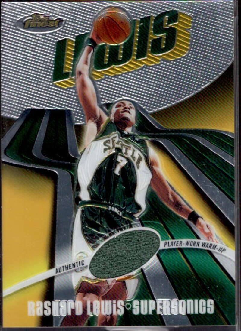 Rashard Lewis JSY Card 2003-04 Finest #105  Image 1