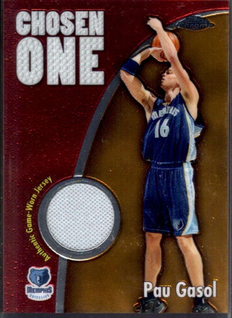 Pau Gasol Card 2005-06 Topps Chrome Chosen One Relics #PG  Image 1