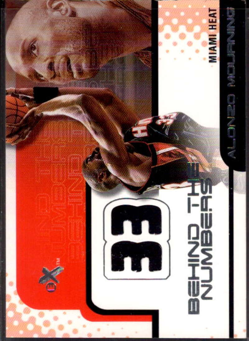 Alonzo Mourning Card 2001-02 E-X Behind the Numbers Jerseys #13  Image 1