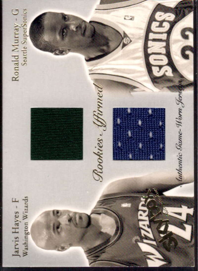 Hayes/ Murray Card 2003-04 SkyBox Autographics Rookies Affirmed Game-Used #JHRM  Image 1