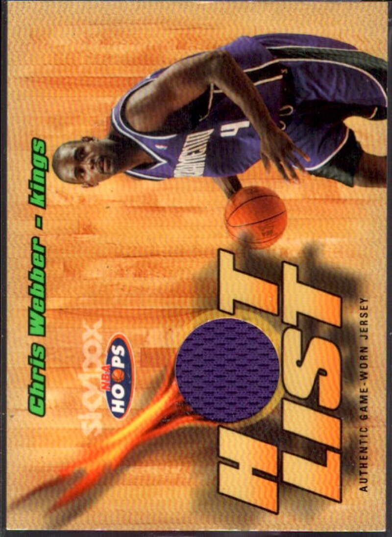 Chris Webber Card 2004-05 Hoops Hot List Jerseys #CW  Image 1